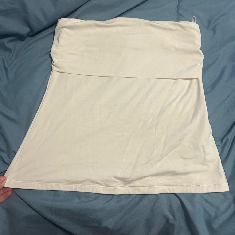 Abercrombie & Fitch Cream tube top